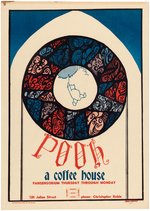 "POOH - A COFFEE HOUSE" & "QUASARS" ICE CREAM PARLOR POSTER PAIR.