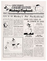 “MICKEY MOUSE IN MICKEY’S ELEPHANT” PUBLICITY FOLDER.