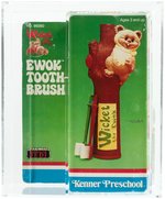 "WICKET THE EWOK" AFA/CAS GRADED CLOCK TOOTHBRUSH PAIR.