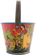 "SNOW WHITE AND THE SEVEN DWARFS" BELGIAN SAND PAIL.