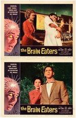 "THE BRAIN EATERS" LOBBY CARD SET.