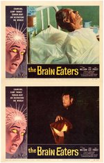 "THE BRAIN EATERS" LOBBY CARD SET.