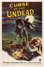 "CURSE OF THE UNDEAD" ONE-SHEET MOVIE POSTER.