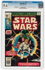 "STAR WARS" #1 JULY 1977 CGC 9.6 NM+.