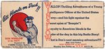 "DON WINSLOW OF THE NAVY" FLEER GUM ADVERTISING SIGN & BLOTTER.