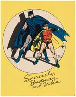 "BATMAN AND ROBIN" FIRST SEEN VARIETY OF RARE PROMOTIONAL CARD (SOL HARRISON FILES).