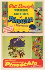 "PINOCCHIO" 1945 RE-RELEASE LOBBY CARD SET.