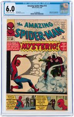 "THE AMAZING SPIDER-MAN" #13 JUNE 1964 CGC 6.0 FINE (FIRST MYSTERIO).