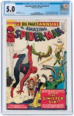 "THE AMAZING SPIDER-MAN" ANNUAL #1 1964 CGC 5.0 VG/FINE (FIRST SINISTER SIX).