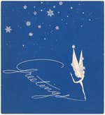 WALT DISNEY STUDIO 1940 CHRISTMAS CARD.