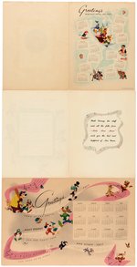 WALT DISNEY STUDIO 1940s CHRISTMAS CARD LOT.