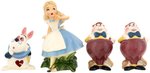 "ALICE IN WONDERLAND" SHAW CERAMIC FIGURINE LOT.