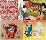 WALT DISNEY STUDIO 1960s CHRISTMAS CARD SET.