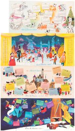 WALT DISNEY STUDIO 1960s CHRISTMAS CARD SET.