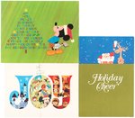 WALT DISNEY STUDIO 1960s CHRISTMAS CARD SET.