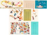 WALT DISNEY STUDIO 1960s CHRISTMAS CARD SET.