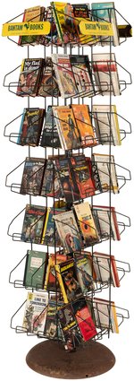 "BANTAM BOOKS" PAPERBACK STORE DISPLAY WIRE SPINNER RACK.