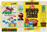 POST "HONEYCOMB" FILE COPY CEREAL BOX FLAT WITH "CHITTY CHITTY BANG BANG" OFFERS.