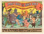 "MAY DAY IS JAY DAY" CENTERFOLD POSTER FOR "NINTH ANNUAL CENTRAL PARK SMOKE IN AND PARADE 1976".