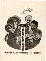 "JOIN THE CONSPIRACY DAYS OF RAGE" SCARCE CHICAGO EIGHT POSTER.