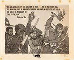 RARE BLACK PANTHER PARTY EMORY DOUGLAS POSTER "WE ARE ADVOCATES OF THE ABOLITION OF WAR."