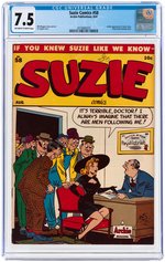 "SUZIE COMICS" #58 AUGUST 1947 CGC 7.5 VF-.