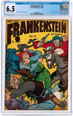 "FRANKENSTEIN" #15 SEPTEMBER-OCTOBER 1948 CGC 6.5 FINE+.