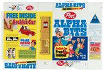 POST ALPHA-BITS" FILE COPY CEREAL BOX FLAT WITH"ARCHIE'S CAR" OFFER.