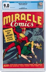 "MIRACLE COMICS" #3 APRIL 1940 CGC 9.0 VF/NM.