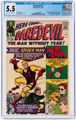 "DAREDEVIL" #1 APRIL 1964 CGC 5.5 FINE- (FIRST DAREDEVIL).