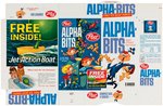 POST "ALPHA-BITS" FILE COPY CEREAL BOX FLAT WITH "JET-ACTION BOAT" PREMIUM OFFER.