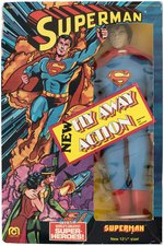 MEGO 12.5" "SUPERMAN" FIGURE WITH FLY AWAY ACTION IN BOX.