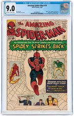 "THE AMAZING SPIDER-MAN" #19 DECEMBER 1964 CGC 9.0 VF/NM.