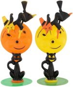 ROSBRO ROSEN HALLOWEEN MOON WITH WITCH TREMBLER PAIR (COLOR VARIETY).