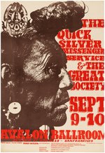 FAMILY DOG CONCERT POSTER FD-25 FEATURING QUICKSILVER MESSENGER SERVICE.