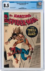 "THE AMAZING SPIDER-MAN" #34 MARCH 1966 CGC 8.5 VF+.