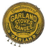 "FRANCES CLEVELAND" PORTRAIT ON PIN HOLDER "COMPLIMENTS OF GARLAND STOVES AND RANGES."