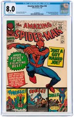 "THE AMAZING SPIDER-MAN" #38 JULY 1966 CGC 8.0 VF.