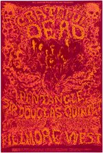 BILL GRAHAM CONCERT POSTER BG-162 FEATURING THE GRATEFUL DEAD.