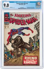 "THE AMAZING SPIDER-MAN" #43 DECEMBER 1966 CGC 9.0 VF/NM (FIRST MARY JANE WATSON).