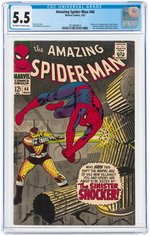 "THE AMAZING SPIDER-MAN" #46 MARCH 1967 CGC 5.5 FINE- (FIRST SHOCKER).