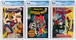 "THE AMAZING SPIDER-MAN" #57-59 CGC TRIO.