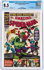 "THE AMAZING SPIDER-MAN" ANNUAL #3 NOVEMBER 1966 CGC 8.5 VF+.