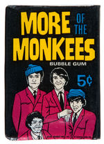 "MORE OF THE MONKEES" DONRUSS FULL GUM CARD DISPLAY BOX PLUS COMPLETE SET OF CARDS.