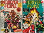 "THE FOREVER PEOPLE" RUN OF 11 ISSUES #1-11.