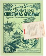 SEARS 1942 CHRISTMAS COMIC PROMOTIONAL LOT.