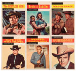 TV WESTERNS TOPPS GUM CARD SET.