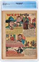 "ACTION COMICS" #14 JULY 1939 CGC .5 POOR.