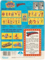 "SUPER POWERS" ACTION FIGURE SUPERMAN ON CARD.