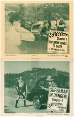 "SUPERMAN" MOVIE SERIAL LOBBY CARD LOT.